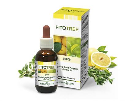 ErbaVita® FitoTree Baktériumölő, fertőtlenítő grapefruit, teafa, rozmaring és kakukkfű olaj - Külsőleg/Belsőleg! 30 ml