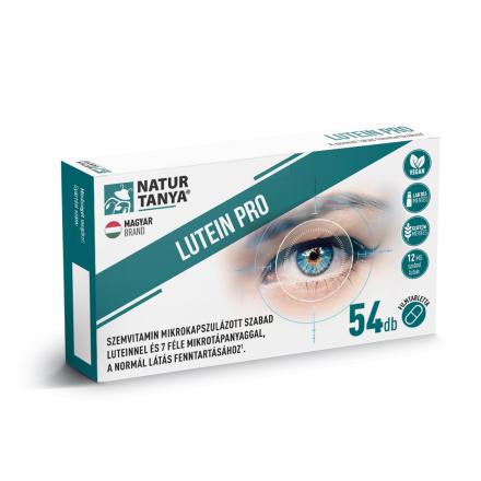 Natur Tanya Lutein Pro szemvitamin – mikrokapszulázott szabad lutein + 7 féle tápanyag a látásért