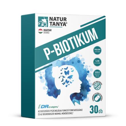Natur Tanya® P-BIOTIKUM - Liofilizált élőflórát és B6-vitamint tartalmazó étrend-kiegészítő, gyomorsav-ellenálló növényi kapszulában 